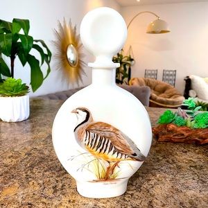 Vintage Field Birds Decanter